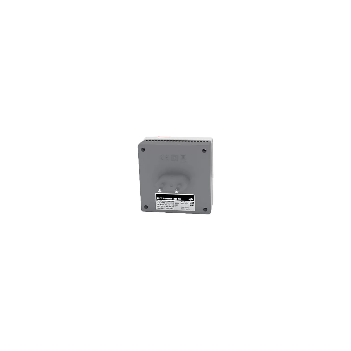 AVM FRITZ! Repeater 1200 AX - Wi-Fi-Range-Extender - 1GbE - Wi-Fi 6 - 2.4 GHz, 5 GHz