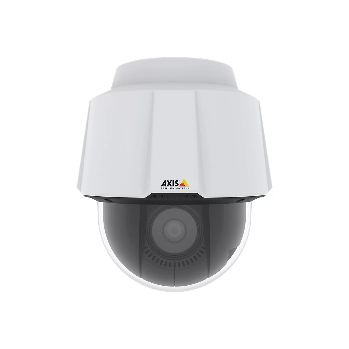 Caméra blanche et grise avec le logo AXIS.