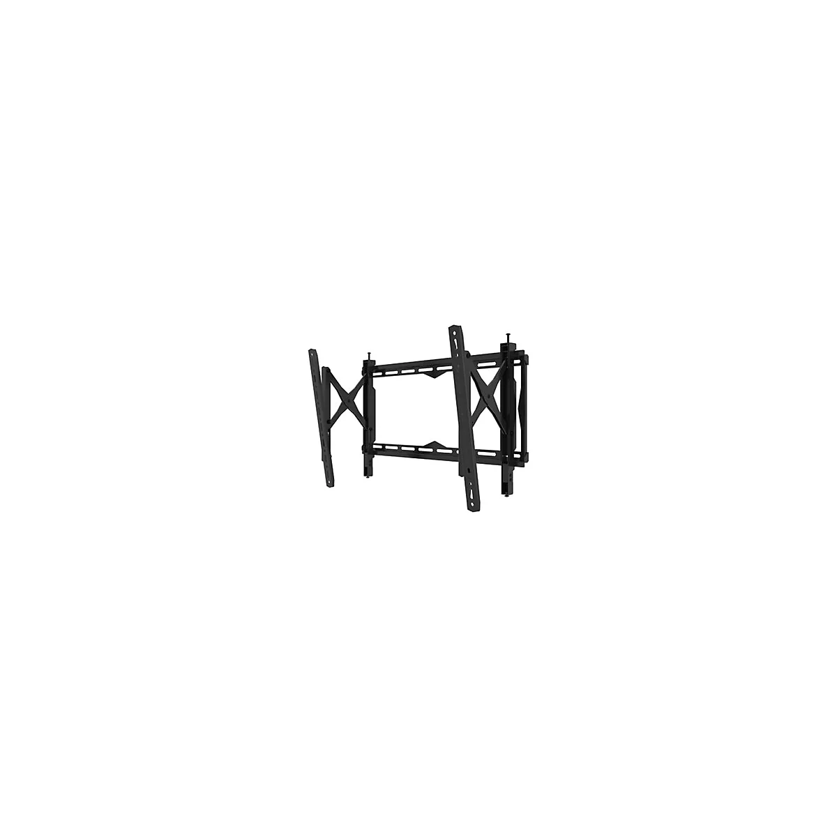 B-TECH BT8443 - Befestigungskit (Wandmontage) - für Flachbildschirm - pull out - verriegelbar - Schwarz