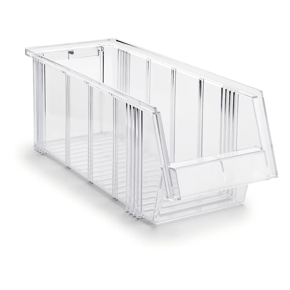 Bac à bec 1950 TRESTON, polystyrène, l. 186 x P 500 x H 182 mm, 9,6 L, transparent