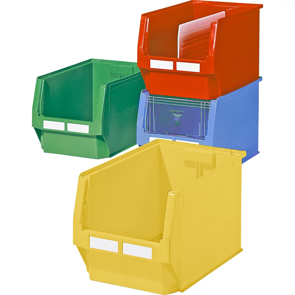 Bac à bec LF 533 SSI Schäfer, polypropylène, L 500 x l. 312 x H 300 mm, 38 L, jaune