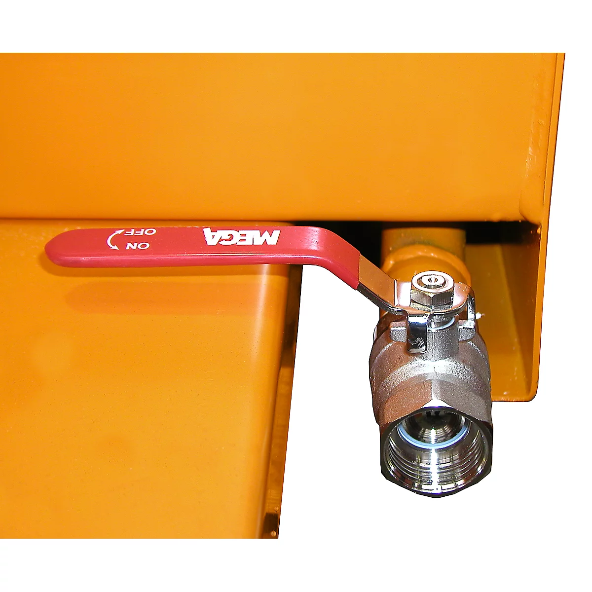 Bac à copeaux Bauer SMGU 230, soudure imperméable à l’eau et à l’huile, 230 L, orange