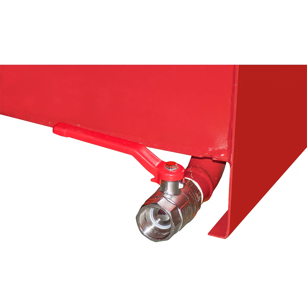 Bac à copeaux Bauer SMGU 230, soudure imperméable à l’eau et à l’huile, 230 L, rouge