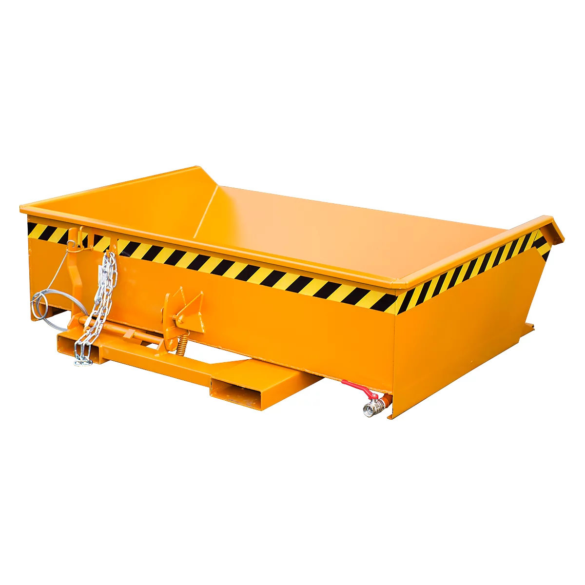 Bac à copeaux Bauer SMGU 610, soudure imperméable à l’eau et à l’huile, 610 L, orange