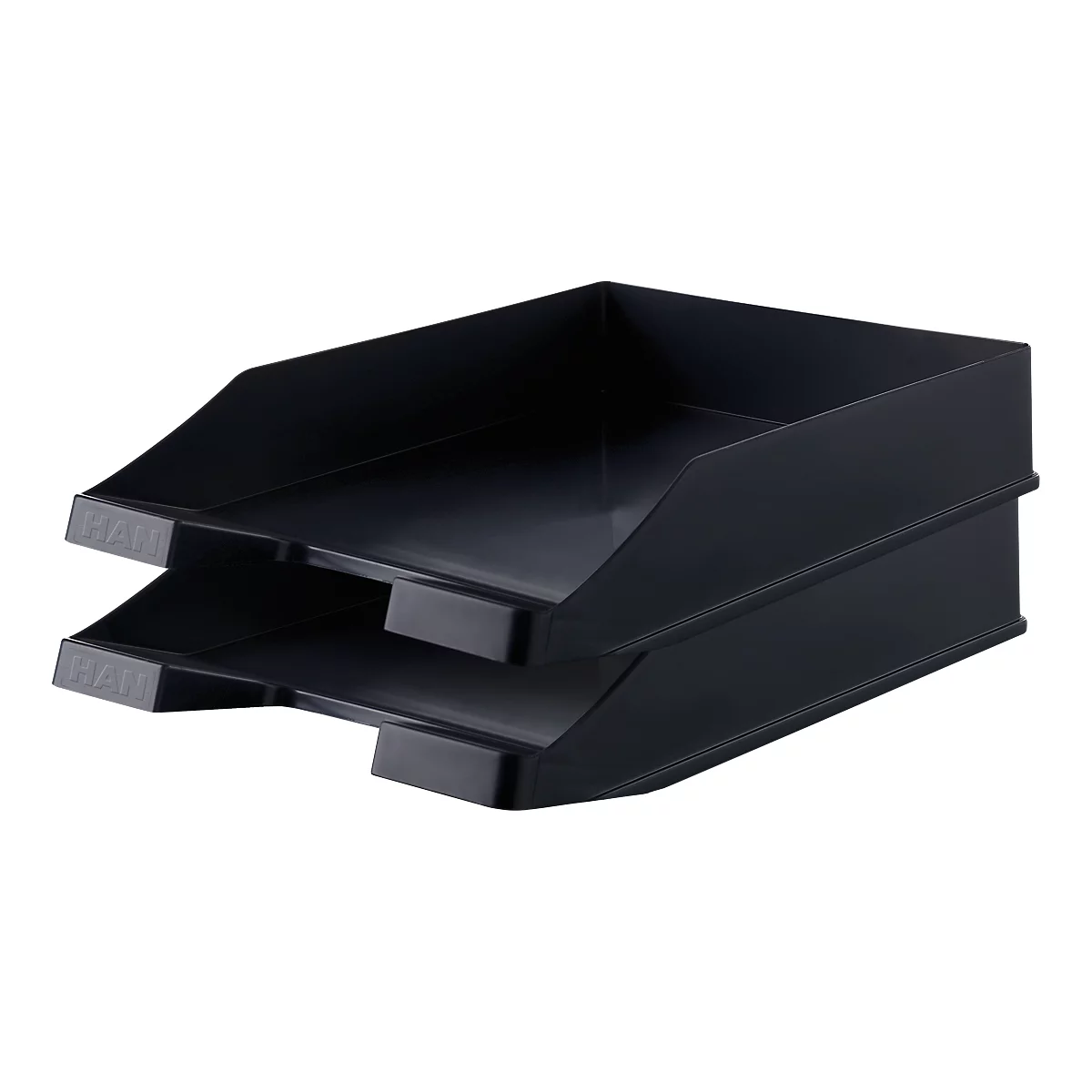 Bac à courrier KARMA, L 255 x P 348 x H 65 mm, noir