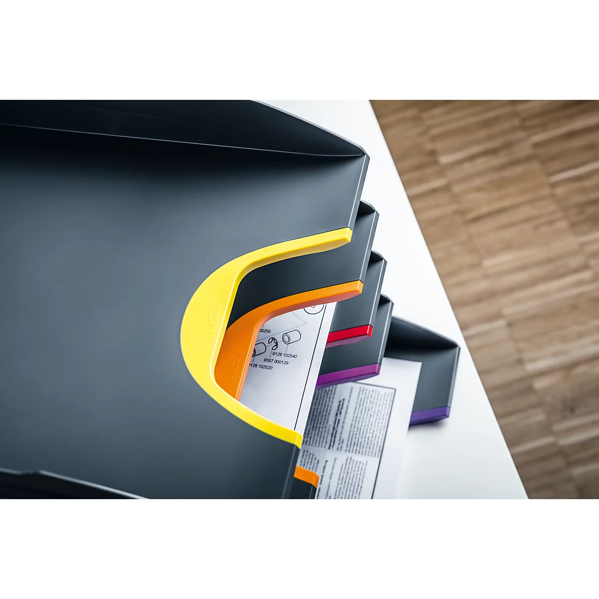 Bac à courrier VARICOLOR DURABLE, 5 pièces