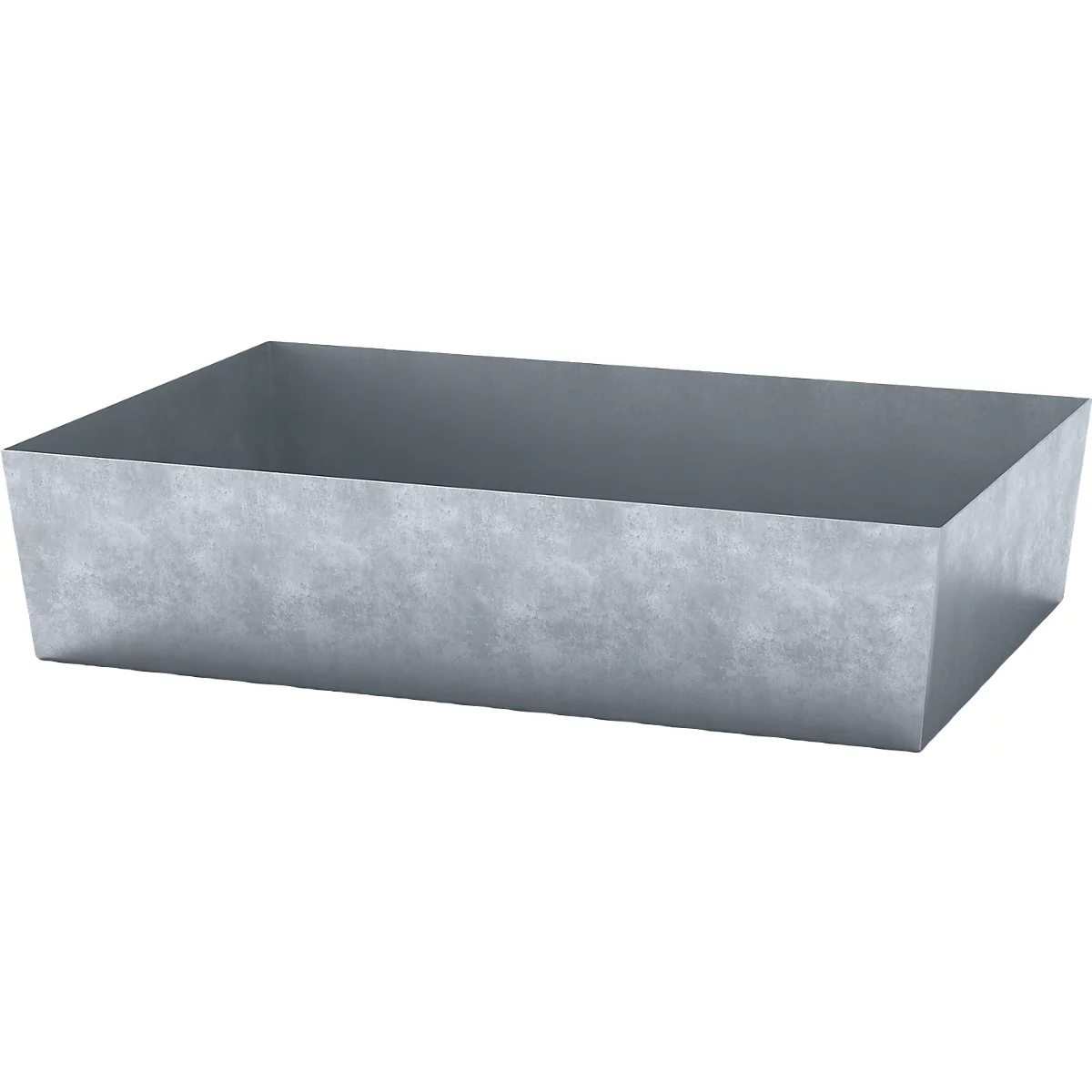 Bac à palette ASECOS, acier, capacité du bac de 200 l, L 815 x P 1235 x H 255 mm, galvanisé