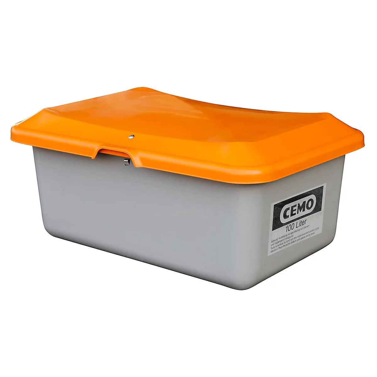 Bac à sel ou à sable standard, sans ouverture de prélèvement, 100 L, L 890 x l. 600 x H 340 mm