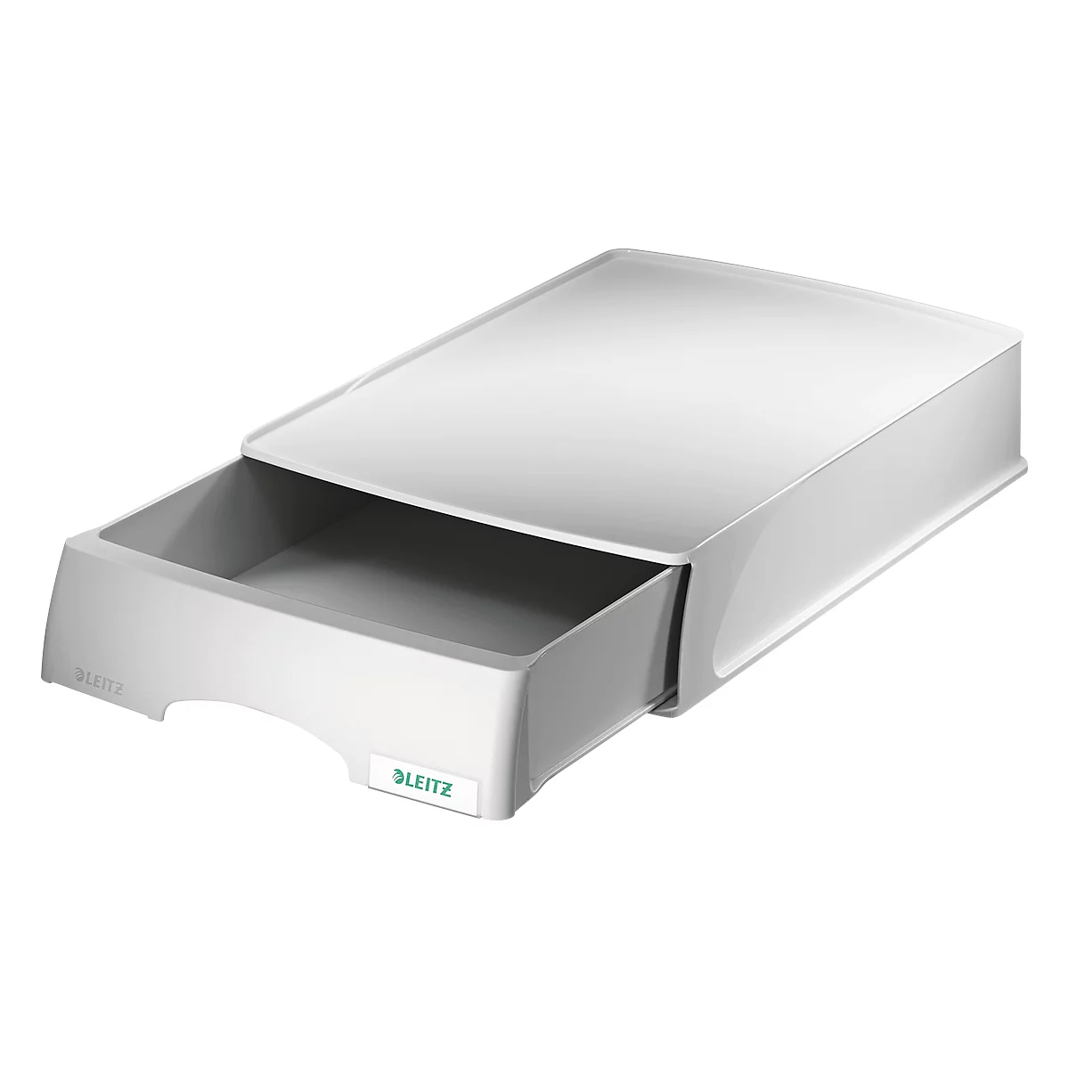 Bac à tiroir Plus LEITZ®, format A4, plastique, 4 p., gris