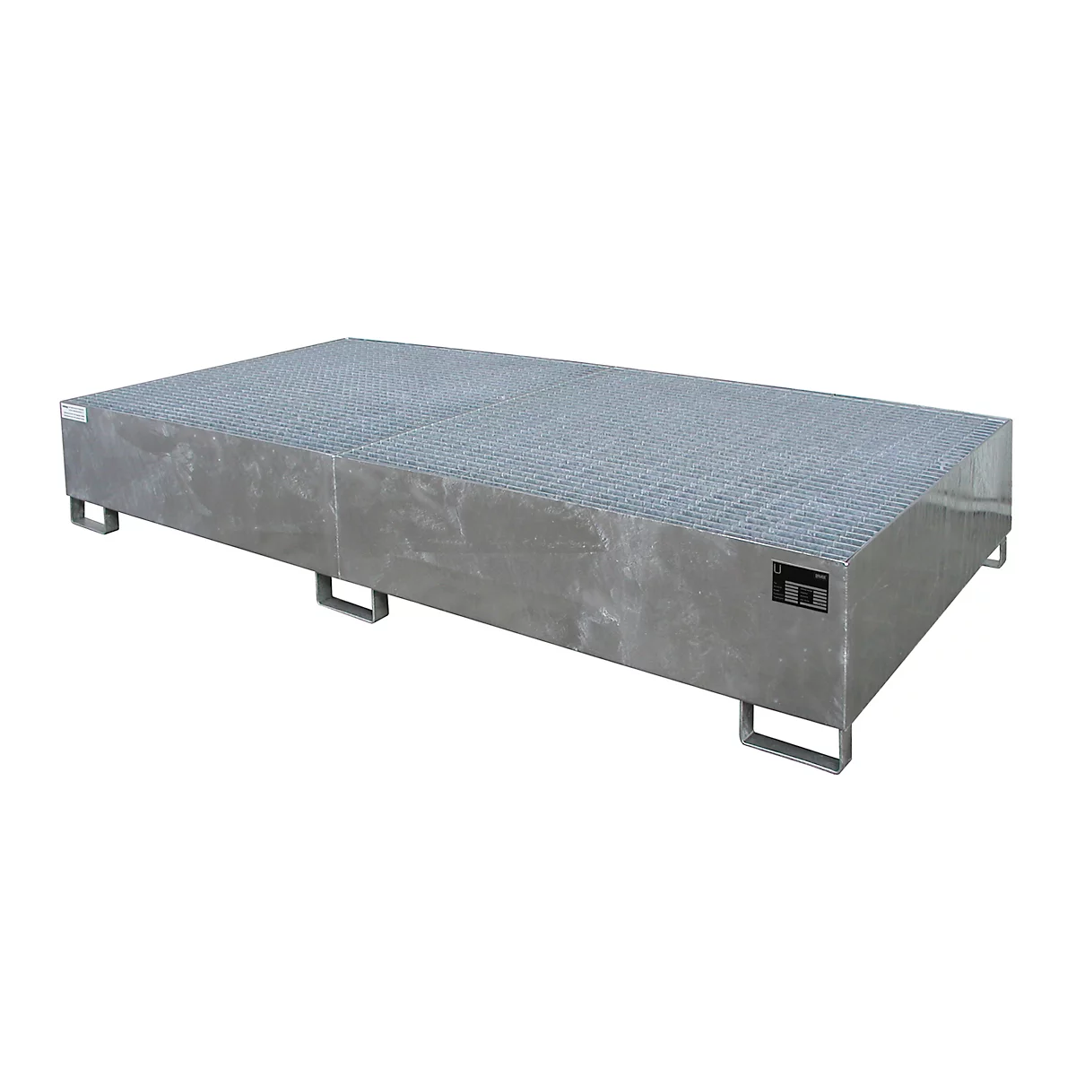 Bac collecteur AW 1000-2, galvanisé à chaud