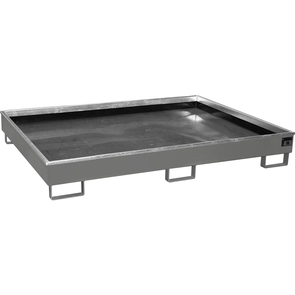 Bac d'étagère avec insert PE Bac d'étagère RW 1800 PE, laqué, gris souris