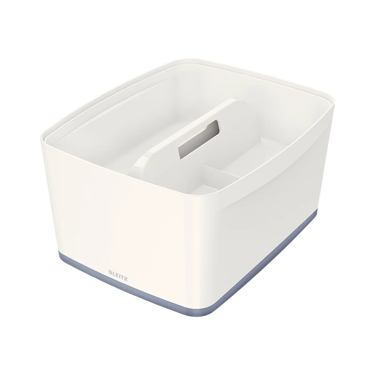 Bac de rangement MyBox Leitz, format A4, pour ustensiles, blanc/gris