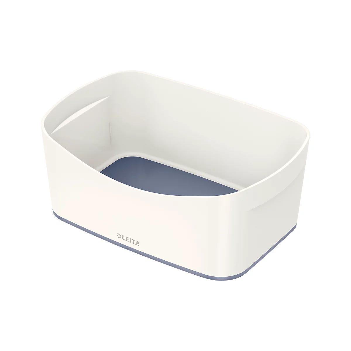 Bac de rangement MyBox Leitz, format A5, en plastique, pour ustensiles, blanc/gris