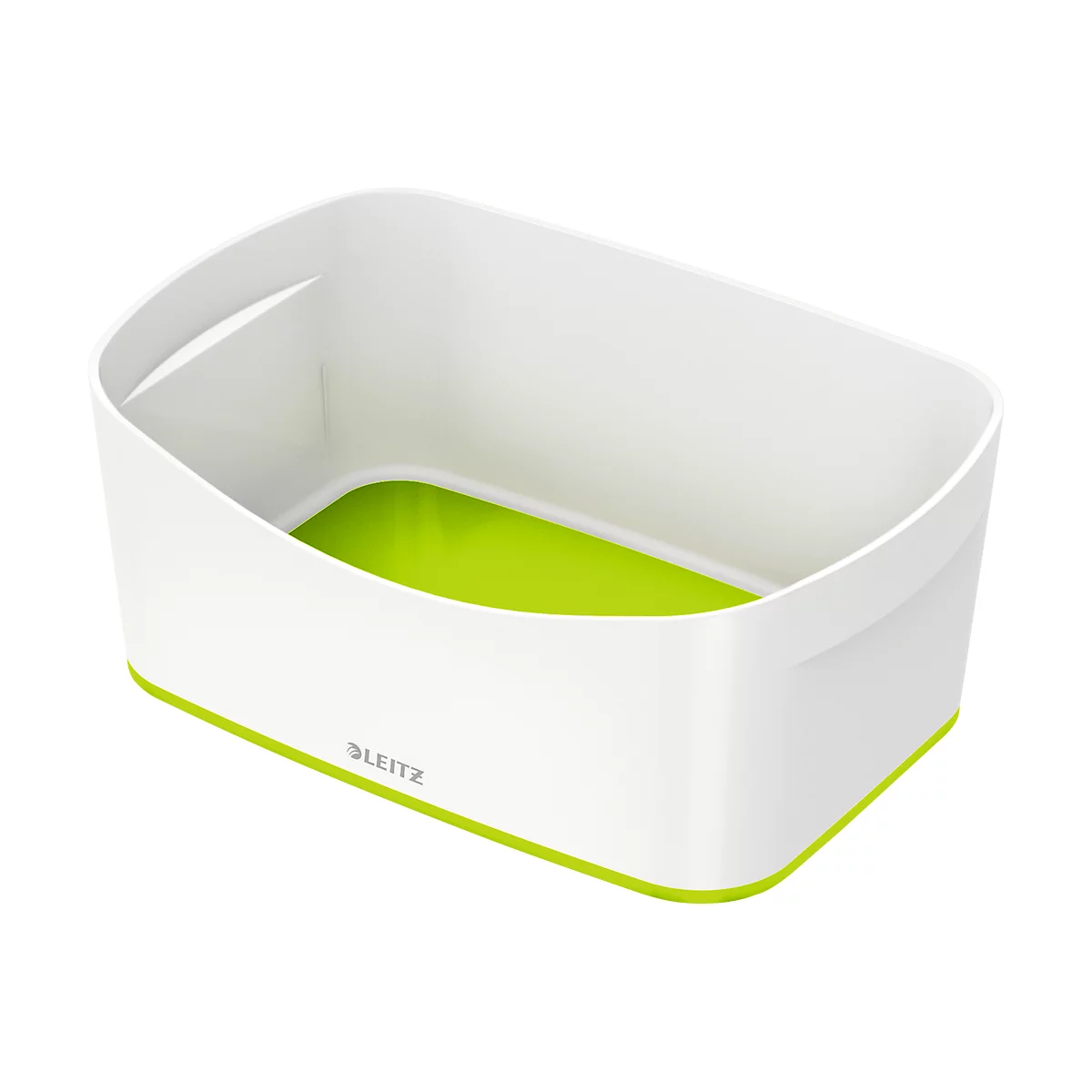 Bac de rangement MyBox Leitz, format A5, en plastique, pour ustensiles, blanc/vert