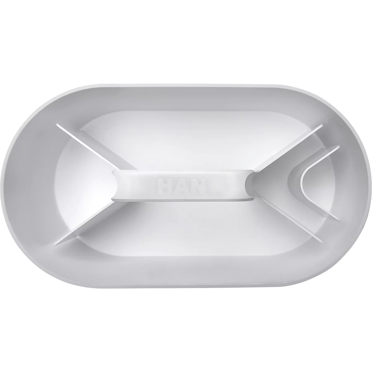 Bac de rangement Toolbox HAN Loft, portable, avec 4 compartiments, L 330 x P 179 x H 175 mm, plastique, blanc neige