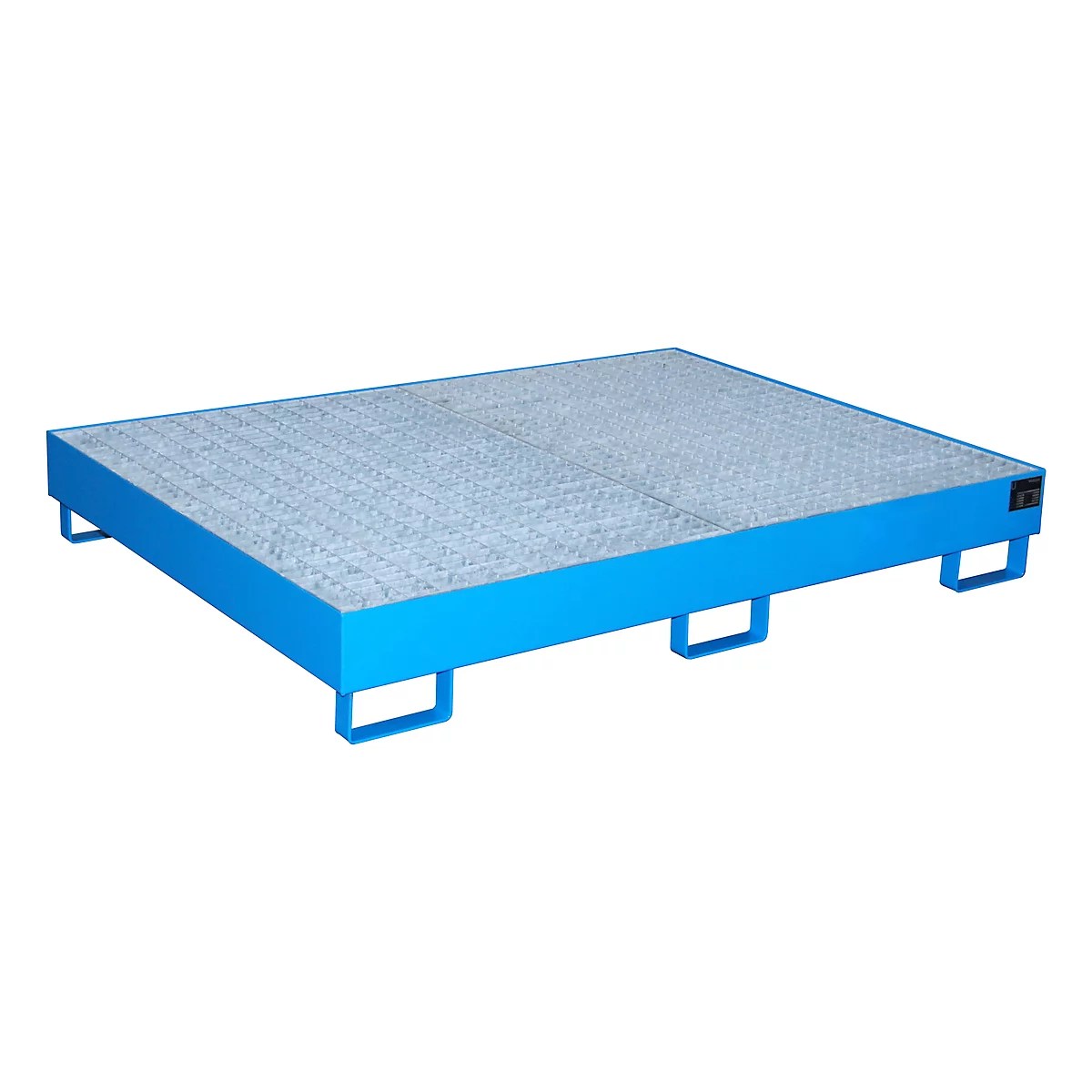 Bac de rayonnage type RW/RW 1800, avec caillebotis, bleu RAL5012