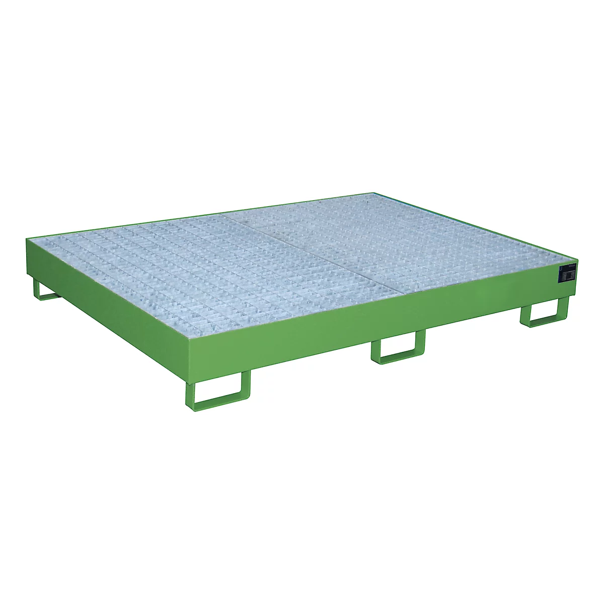 Bac de rayonnage type RW/RW 1800, avec caillebotis, vert RAL6011