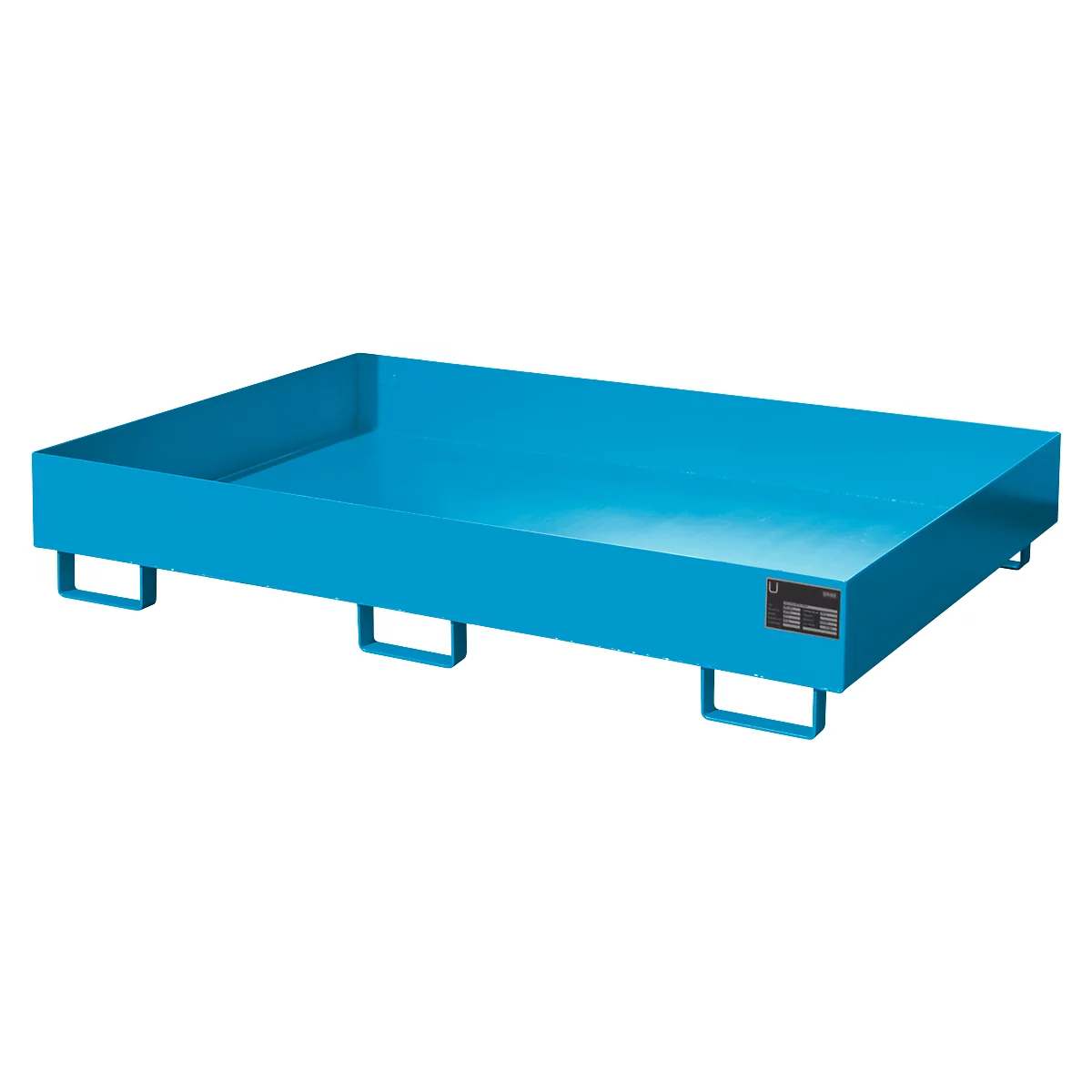 Bac de rayonnage type RW/RW 1800, sans caillebotis, bleu RAL5012