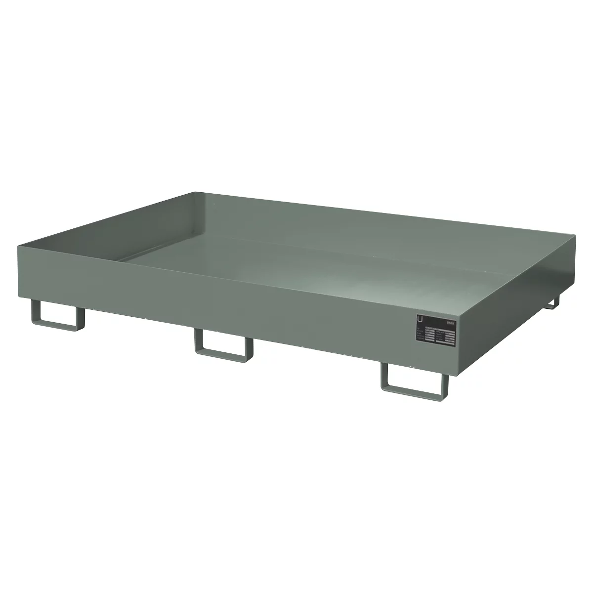 Bac de rayonnage type RW/RW 1800, sans caillebotis, gris RAL7005