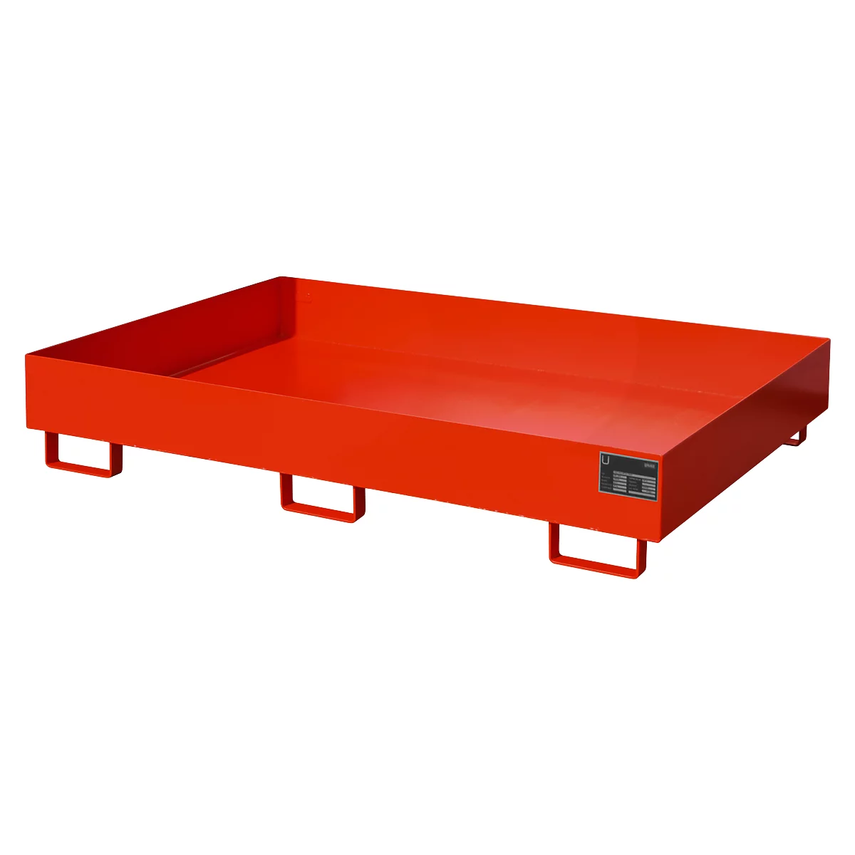 Bac de rayonnage type RW/RW 1800, sans caillebotis, rouge RAL3000