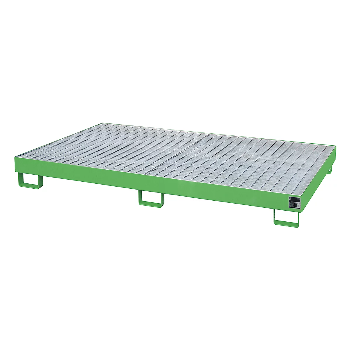 Bac de rayonnage type RW/RW 2200-1, avec caillebotis, vert RAL6011