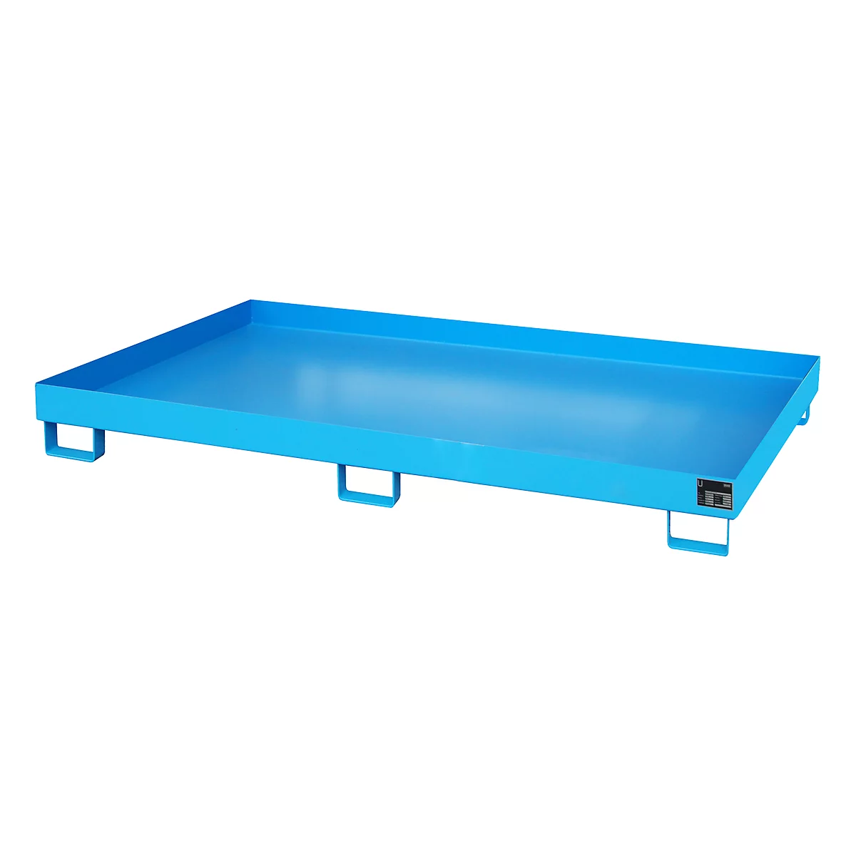 Bac de rayonnage type RW/RW 2200-1, sans caillebotis, bleu RAL5012