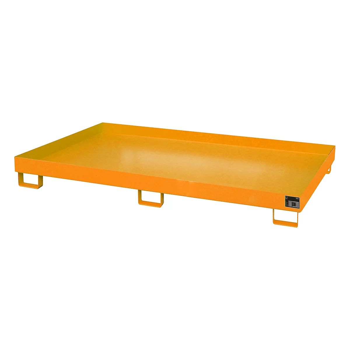Bac de rayonnage type RW/RW 2200-1, sans caillebotis, orange RAL2000
