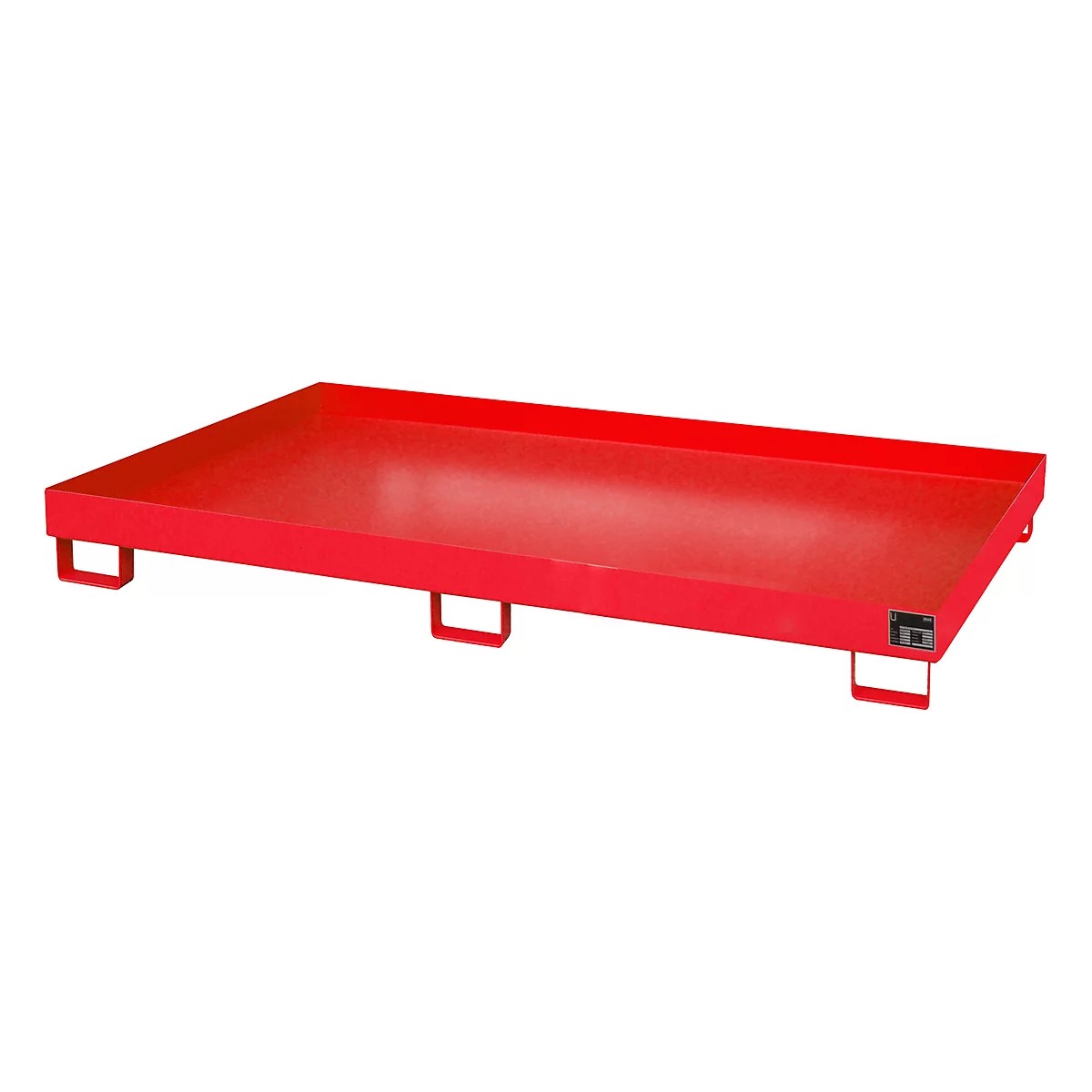 Bac de rayonnage type RW/RW 2200-1, sans caillebotis, rouge RAL3000
