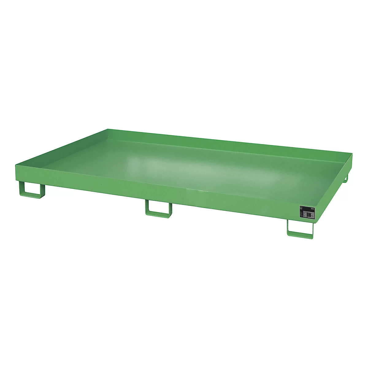 Bac de rayonnage type RW/RW 2200-1, sans caillebotis, vert RAL6011