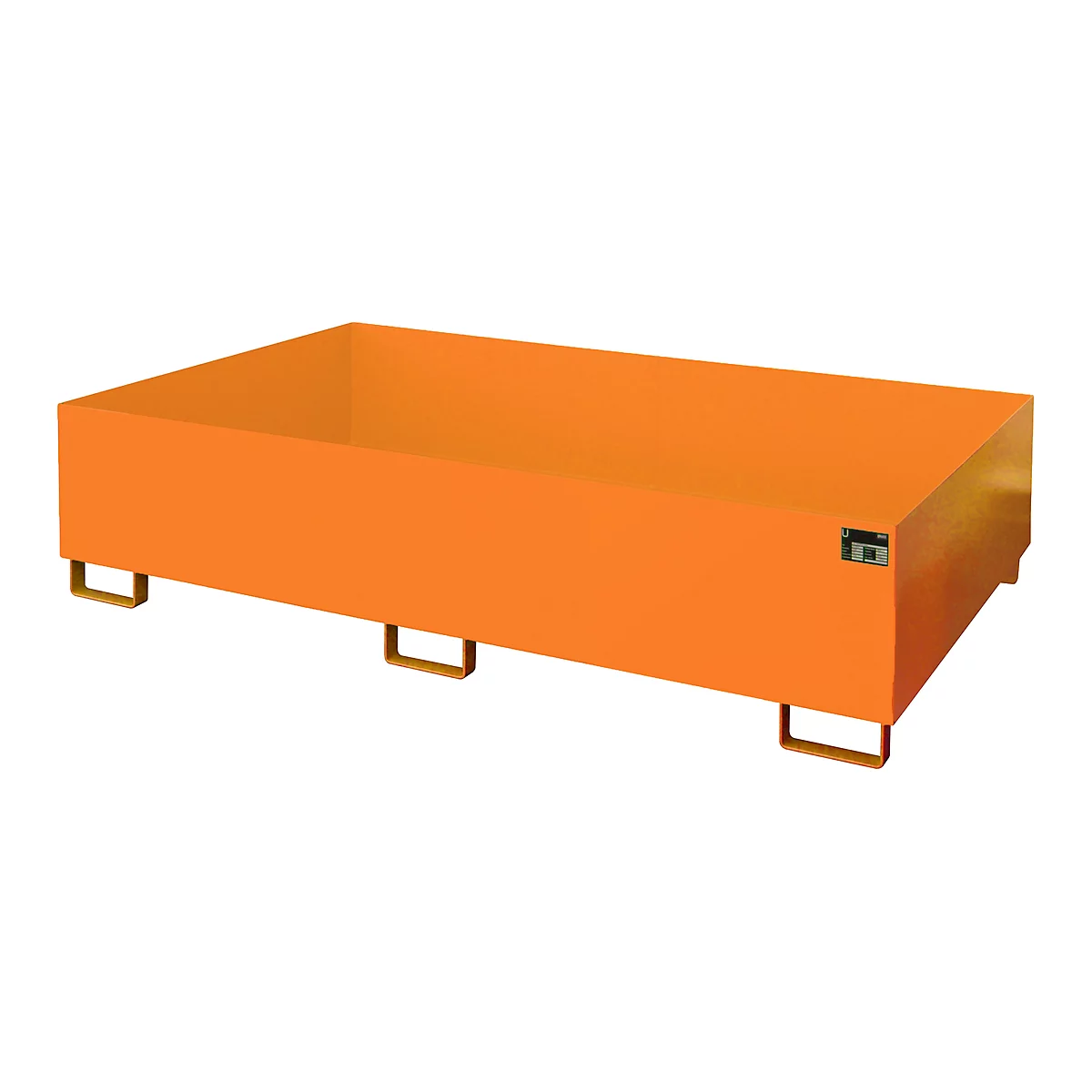 Bac de rayonnage type RW/RW 2200-2, sans caillebotis, orange RAL2000