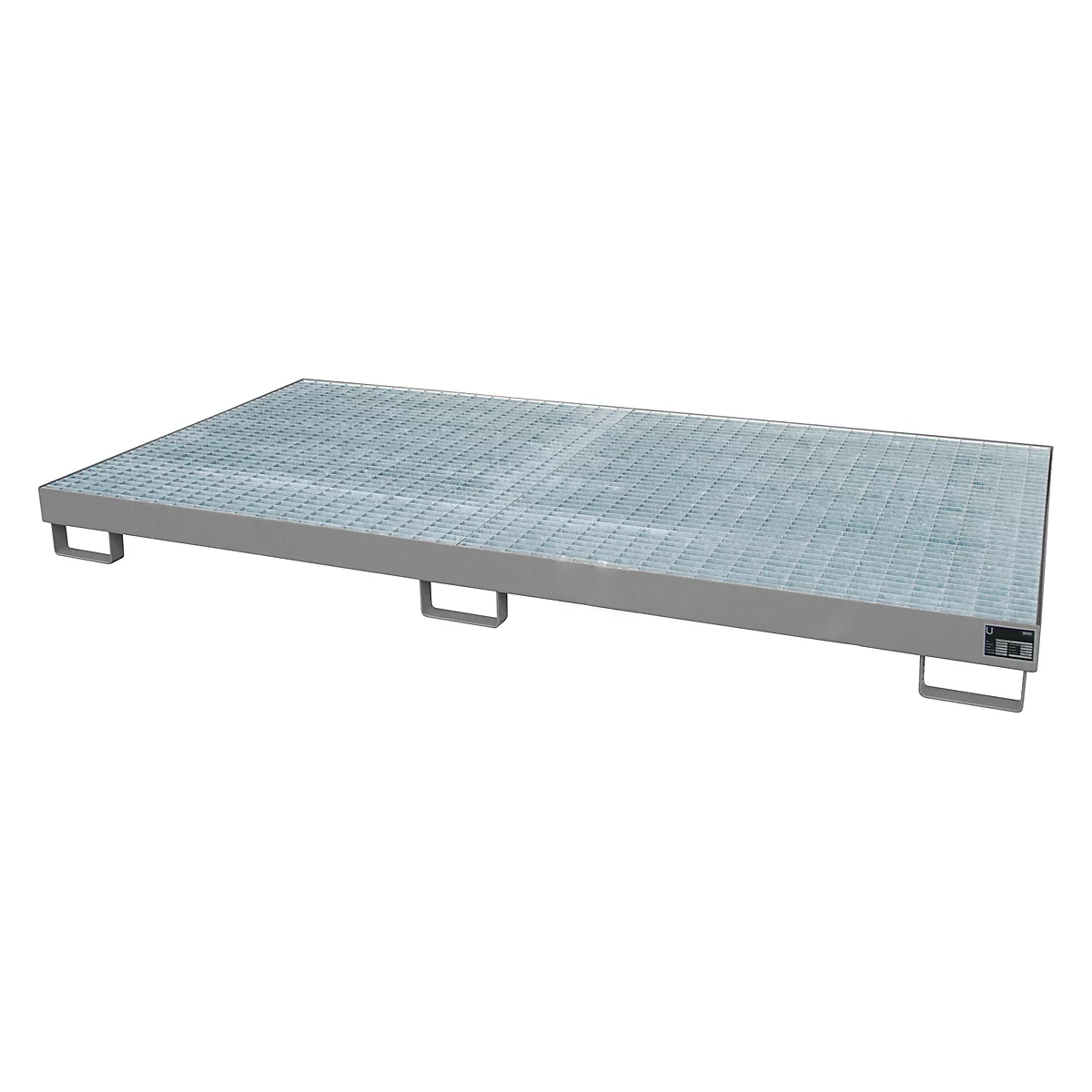 Bac de rayonnage type RW/RW 2700-1, avec caillebotis, gris RAL7005