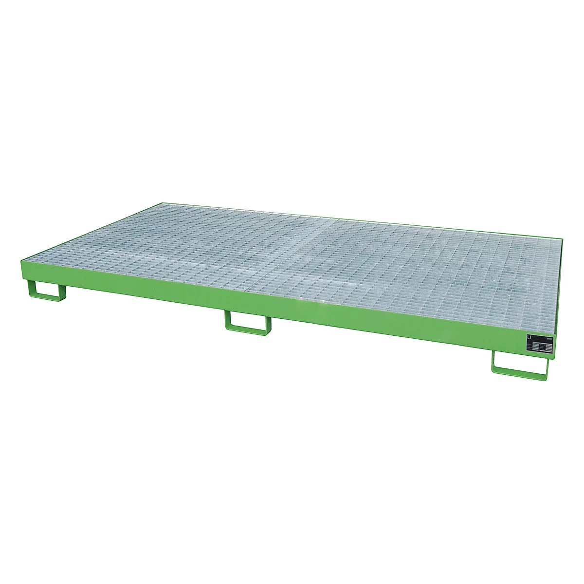 Bac de rayonnage type RW/RW 2700-1, avec caillebotis, vert RAL6011