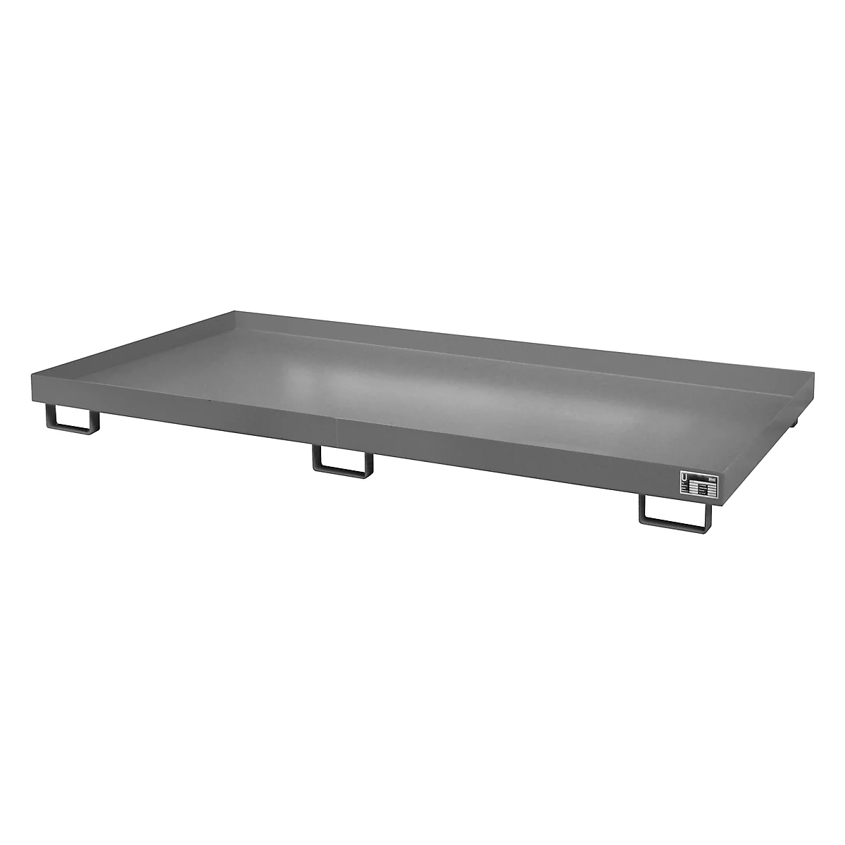 Bac de rayonnage type RW/RW 2700-1, sans caillebotis, gris RAL7005