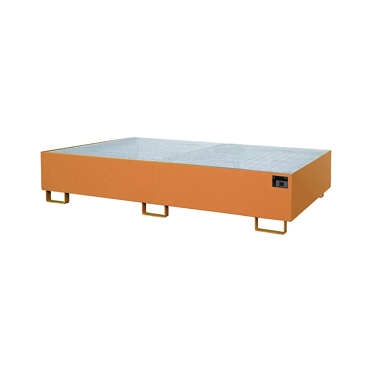 Bac de rayonnage type RW/RW 2700-2, avec caillebotis, orange RAL2000