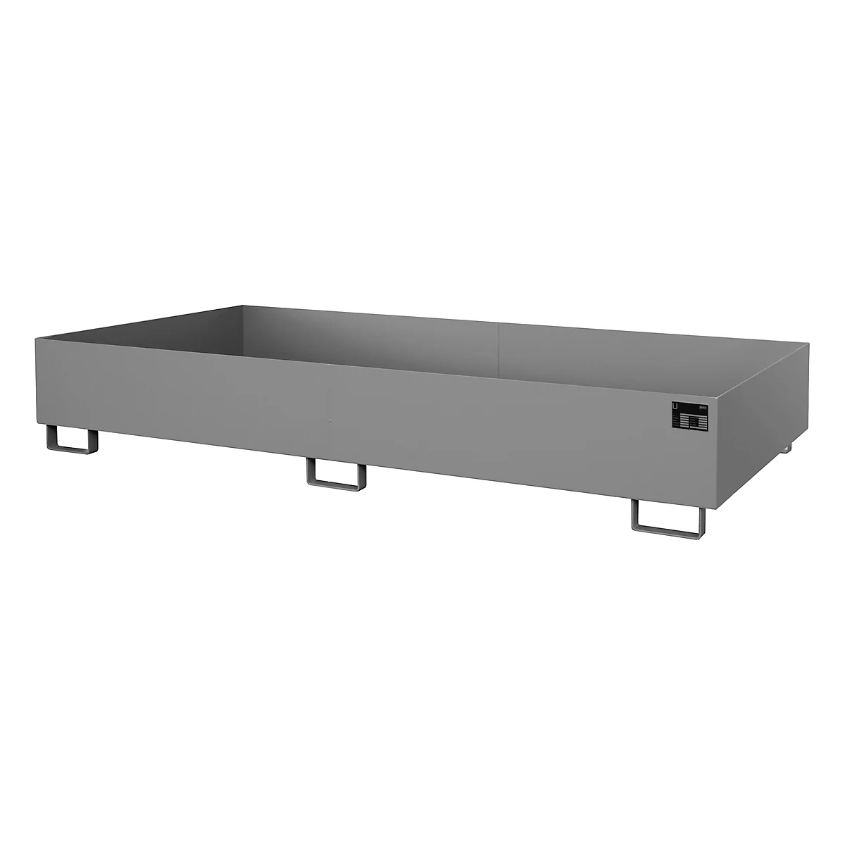 Bac de rayonnage type RW/RW 2700-2, sans caillebotis, gris RAL7005