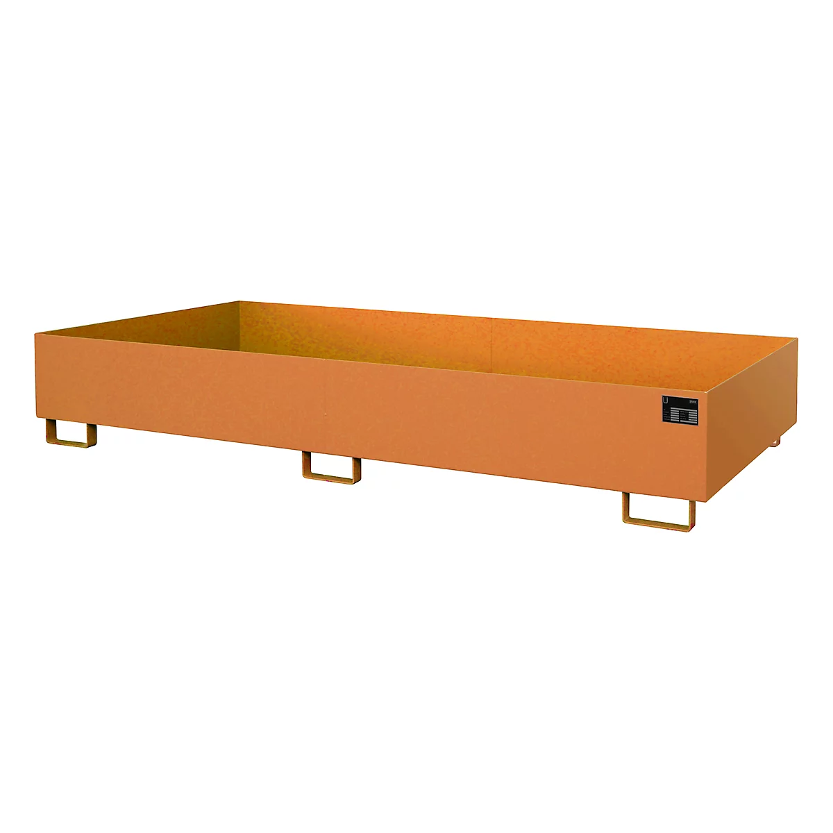 Bac de rayonnage type RW/RW 2700-2, sans caillebotis, orange RAL2000