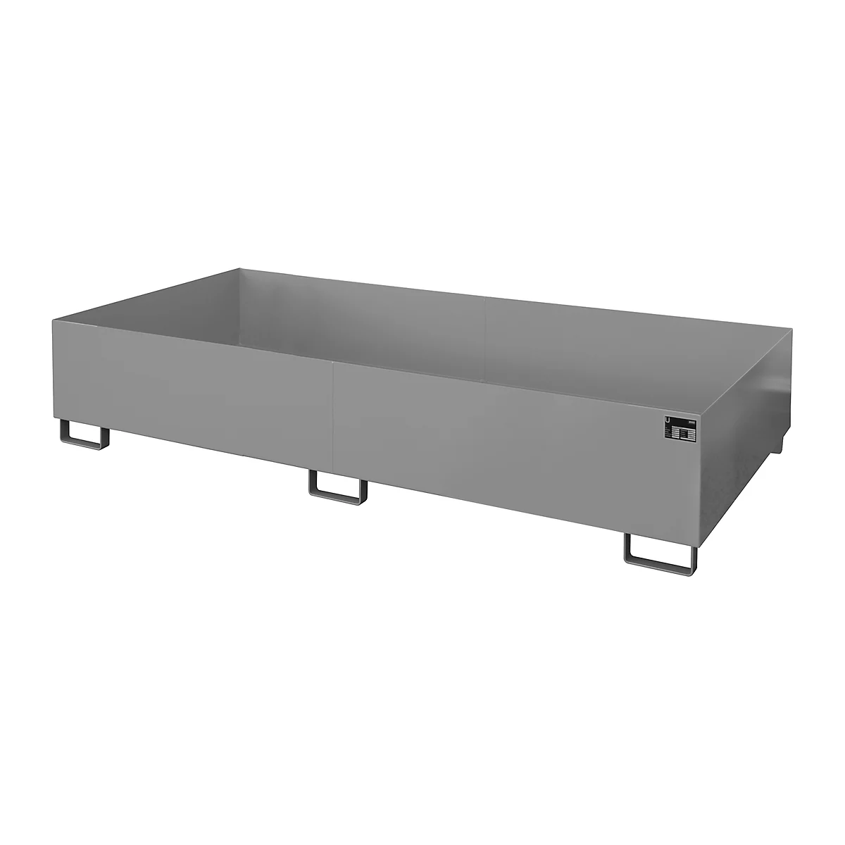 Bac de rayonnage type RW/RW 2700-3, sans caillebotis, gris RAL7005