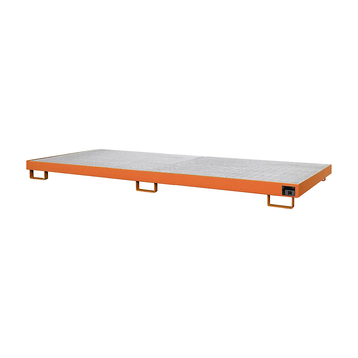 Bac de rayonnage type RW/RW 3300-1, avec caillebotis, orange RAL2000