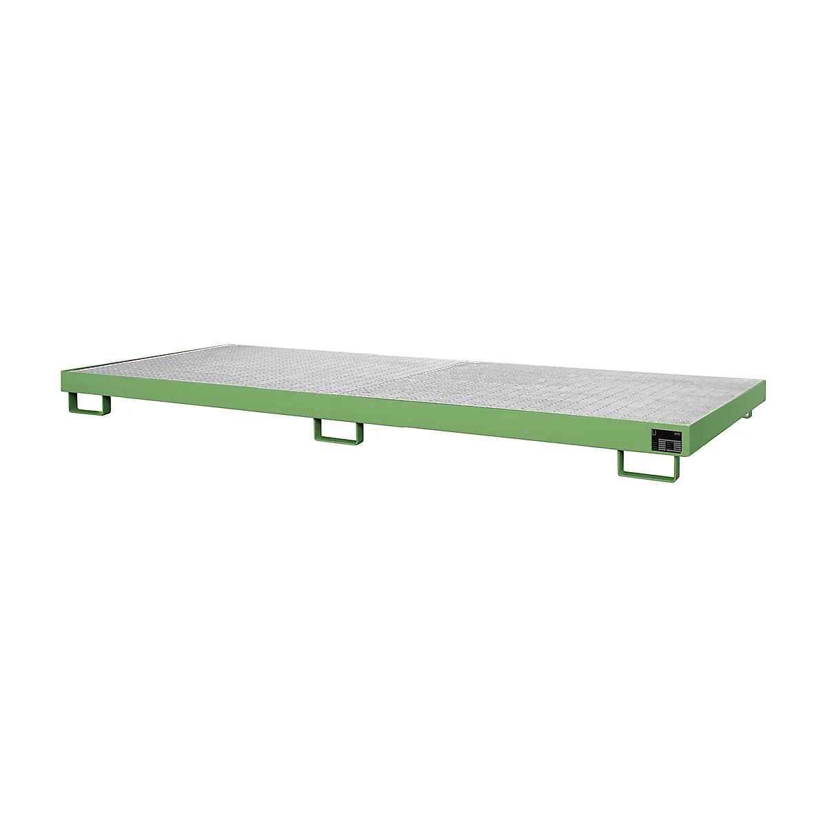 Bac de rayonnage type RW/RW 3300-1, avec caillebotis, vert RAL6011
