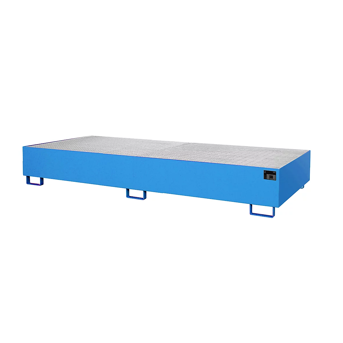 Bac de rayonnage type RW/RW 3300-2, avec caillebotis, bleu RAL5012