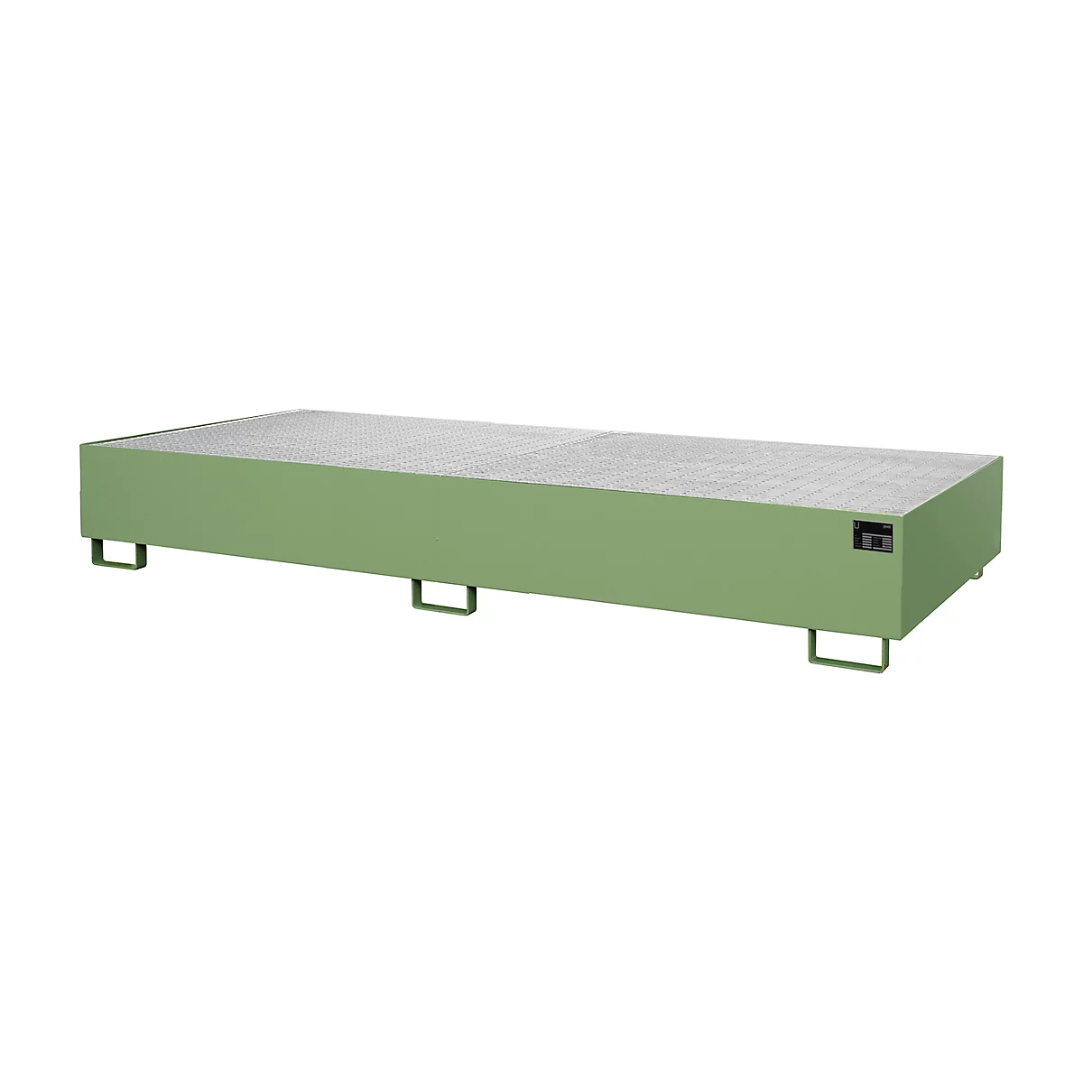 Bac de rayonnage type RW/RW 3300-2, avec caillebotis, vert RAL6011