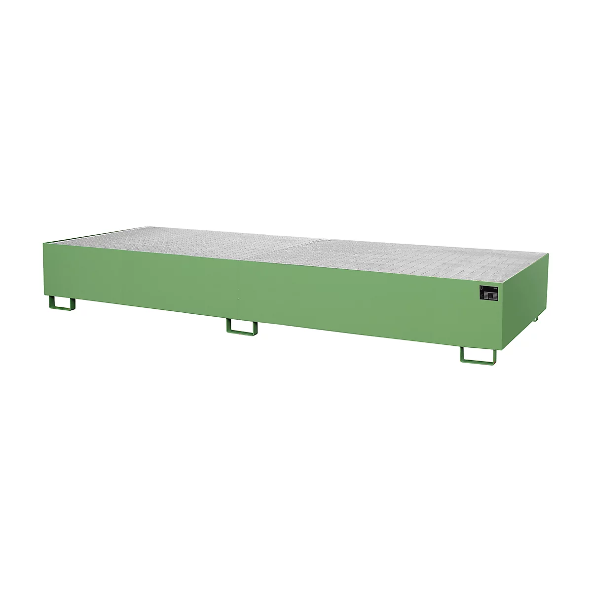 Bac de rayonnage type RW/RW 3600-3, avec caillebotis, vert RAL6011