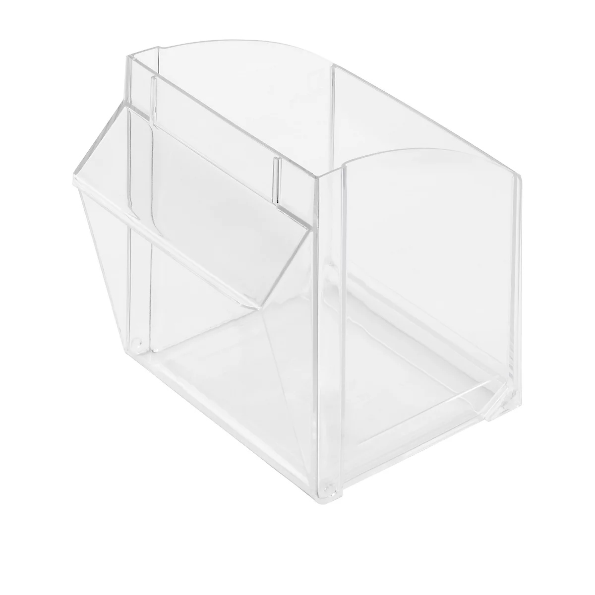 Bac de rechange refermable pour le bloc tiroirs MultiStore, en polystyrène, pour le module de 3 bacs par rangée, 4,2 litres, L 175 x P 140 x H 160 mm, transparent