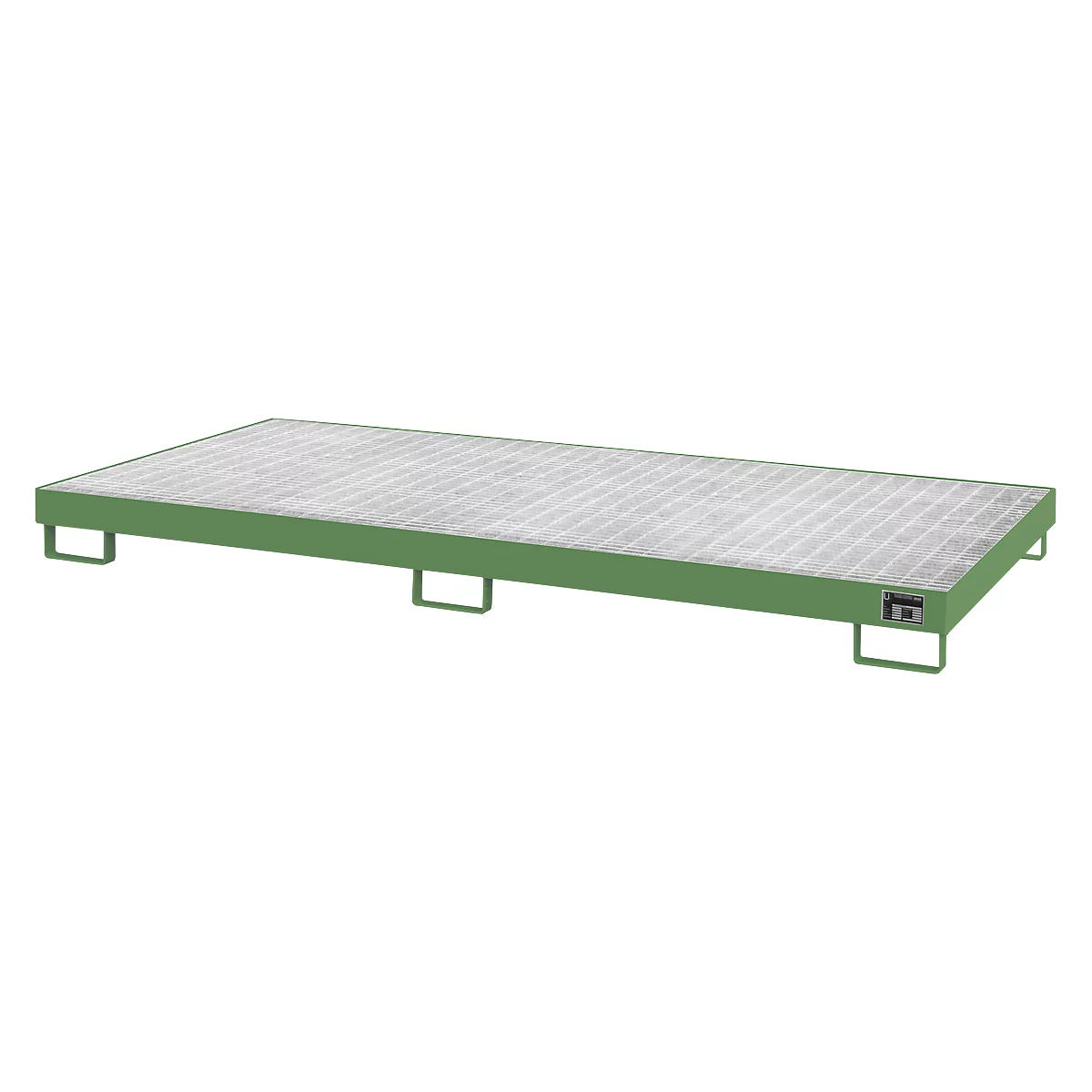Bac de rétention Bauer type AW8, vert (RAL 6011)
