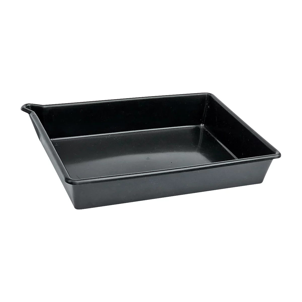 Bac de rétention PE - 16 litres - L 530 x l. 400 x H 100 mm - sans grille - noir
