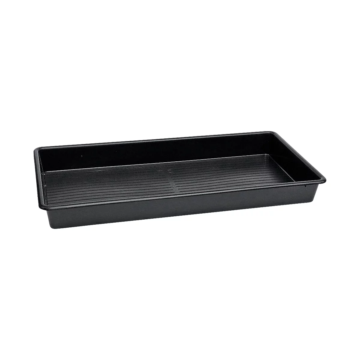 Bac de rétention pour petits conteneurs, sans grille, capacité 64,5 l, polyéthylène, noir