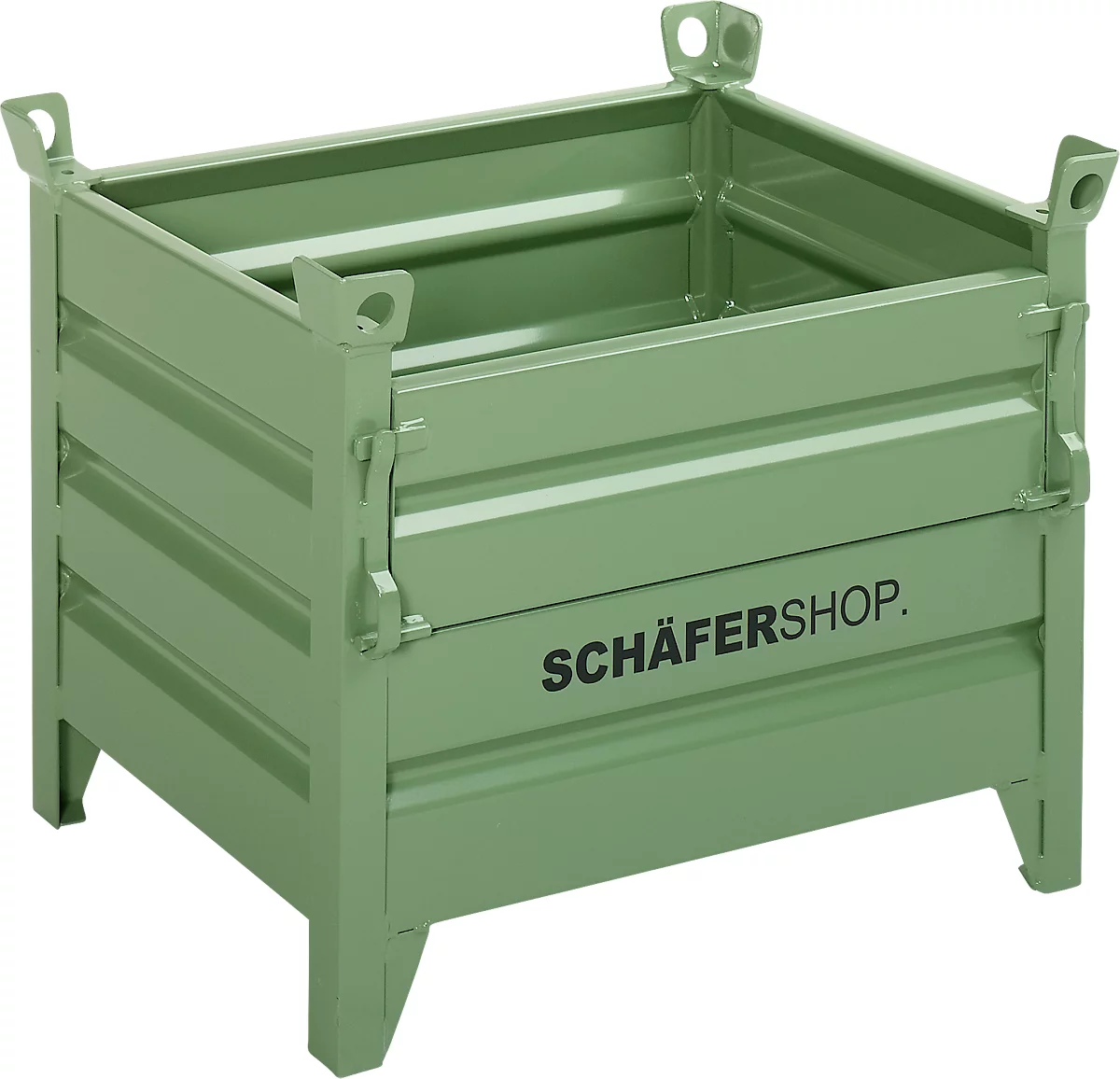 Bac de transport et gerbable Schäfer Shop Select, avec trappe, L 850 x P  650 x H 670 mm acheter à prix avantageux