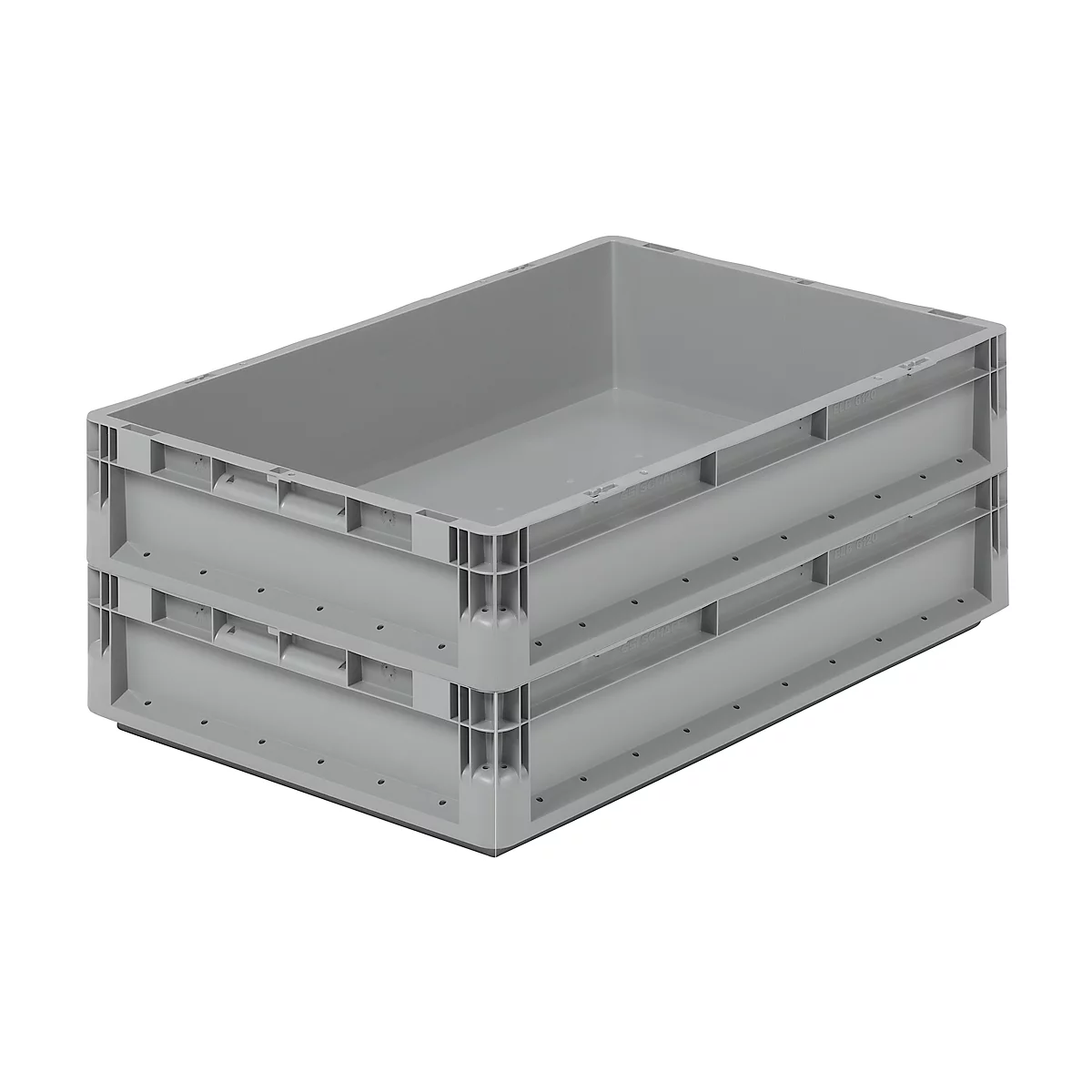 Bac Euro léger ELB 6120, en PP, volume 23,3 L, sans couvercle, gris