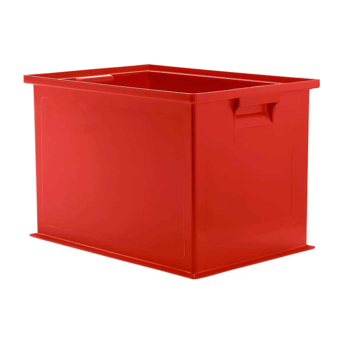 Bac gerbable série 14/6-2Z, en polypropylène, avec poignée encastrée, capacité 33 L, rouge