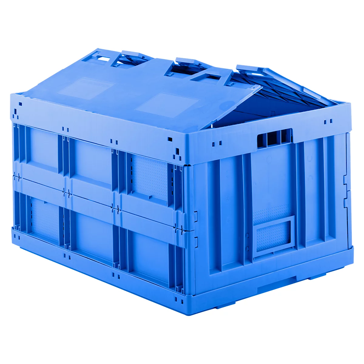 Bac pliable dimensions Euro FK 8450, avec couvercle, 173 L, bleu